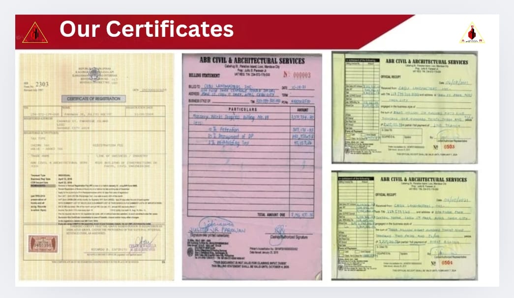 Our Certificate