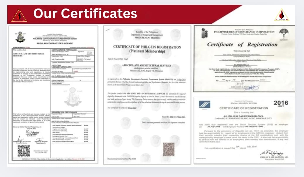 Our Certificate